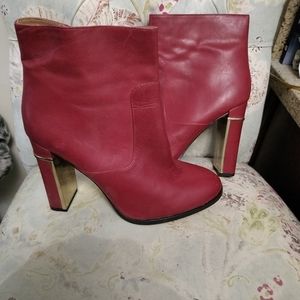Calvin Klein Red Booties